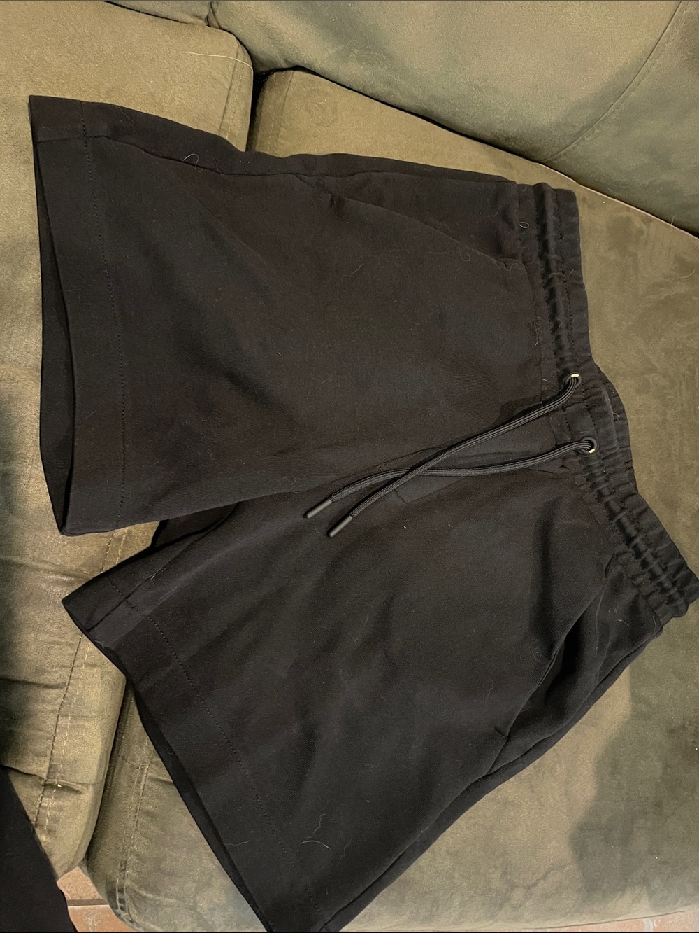 H&M Black Elastic Waist Shorts